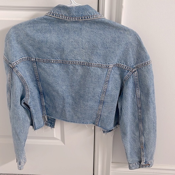 Brand new XS Garage boyfriend crop Jean jacket - Picture 3 of 3